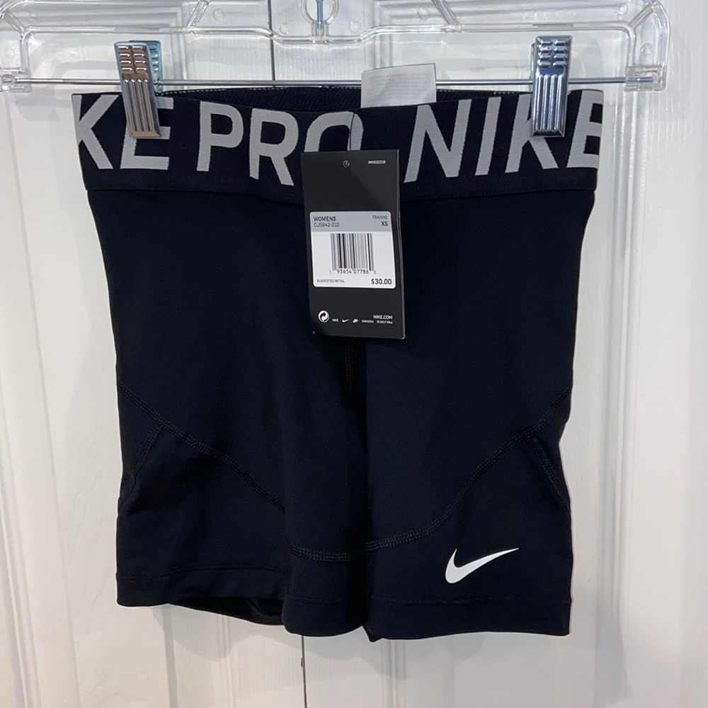 Nike spandex bike shorts - black